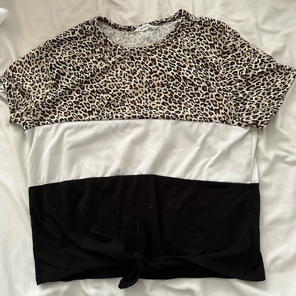 shein cheetah top